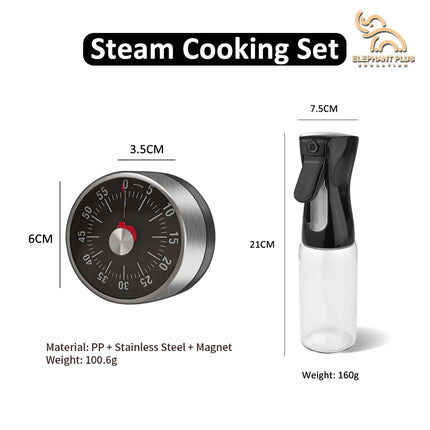 Visible Mechanical Timer, 60-Minute Countdown Clock, Time Manager for Kitchen Baking and Classroom Use – No Power Required