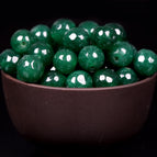 Facet Emeralds jade / 8mm  45 to 46pcs