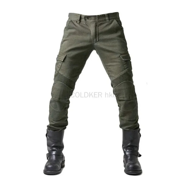 2025 Motorcycle Jeans Cargo Pants with Knee Guards for Street Bike Fashion Pants Men's Clothingcargo Y2k Camo Pants for Men