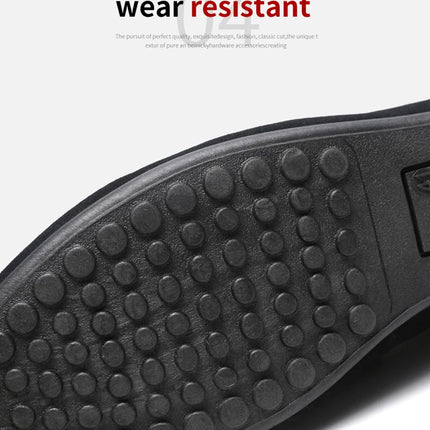 2025 Spring and Autumn driving soybean shoes business casual men's shoes versatile comfortable work shoes black and grey