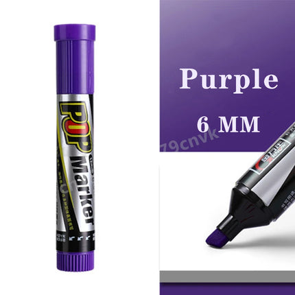 POP Waterproof Paint Permanent Sketch Graffiti Refillable Markers Pen Drawing Poster Manga Office School Art Stationery Supplies
