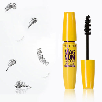 Thick Lengthening Fiber Mascara – Waterproof, Smudge-Proof, Extra Volume & Curling Eyelash Extension Makeup Tool 2026 New