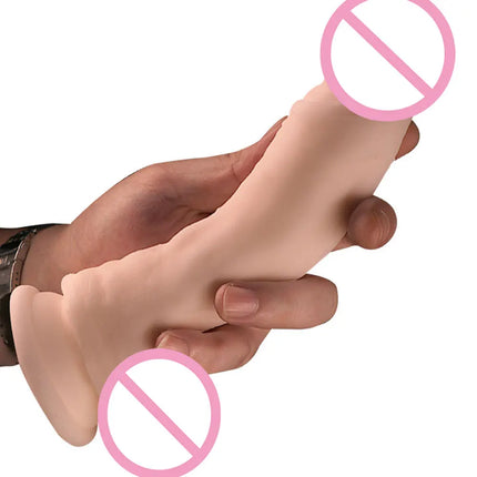Super Soft Realistic Dildo for Women with Suction Cup Perfect Size Big Penis Female Masturbator Silicone Skin Feel Dick Sex Toy
