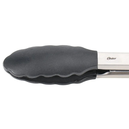 Baldwyn 3 Piece Stainless Steel Kitchen Tongs Set in Black