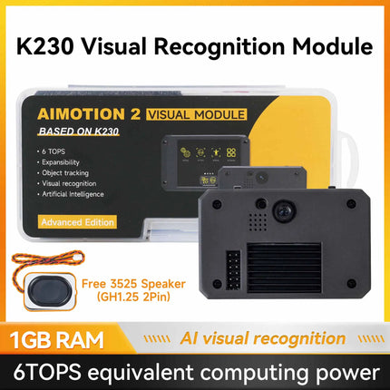 Yahboom K230 AI Visual Recognition Module with 2.4-inch HD Touch Screen 6TOPS Equivalent Computing Power for DIY Smart Robot Car