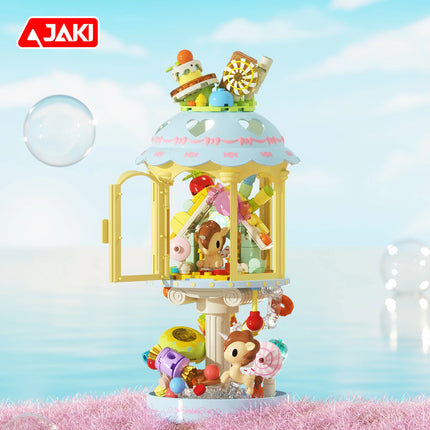 JAKI High Brick Building Blocks Toys Set, Forest Lighthouse Night Light, Home Decor, Educational Building Toys, Birthday Gift