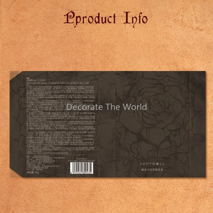 Judydoll Halloween Limited Edition Rose Codex" 15-color Eyeshadow Book Matte Earth Color Shimmer Eye Makeup Eye Glitter