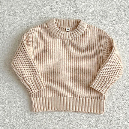 Autumn Baby Boys Girls Knit Sweater Clothes Toddler Infant Kids Knitwear Cotton Soft Winter Long Sleeve Baby Pullover Tops 0-6Y