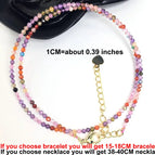 Mixed color zircon / 38-40CM necklace