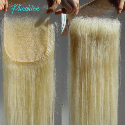 Phashion 13x6 13x4 Real Hd Lace Frontal 7x7 6x6 5x5 4x4 2x6 Blonde Swiss Closure 613 Body Wave Kinky Straight 100Remy Human Hair