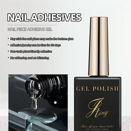 JTING 1pc 15ml Professional Wholesale Press on Nail Gel Glue Adhesive Nail Gel Polish Glue Tips Nails Soft Gel