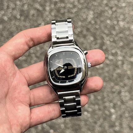 Fashion Digital Display Dynamic Watch Vintage y2k Waterproof Quartz Wristwatch for men Square Shape Cool watches reloj hombre