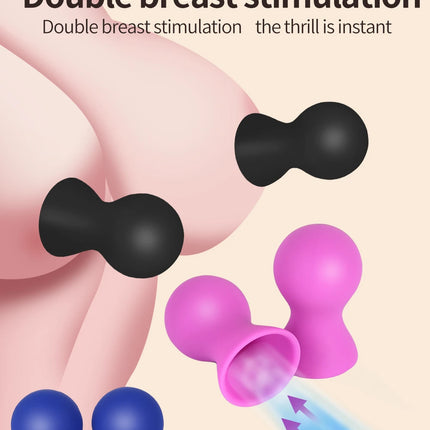 2PCS Silicone Nipple Sucker Pump Breast Massager Sex Toys For Women Nipple Clamps Clitoris Stimulator Sexy Games For Couples