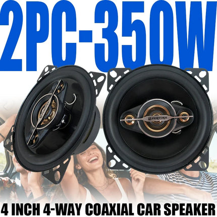 4 Inch 700W (350W*2)Car Speakers Coaxial Subwoofer Universal Automotive Audio HiFi Music Full Range Frequency Car Stereo Speaker