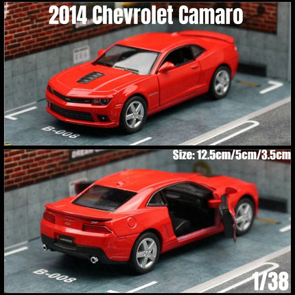 1/36 Chevrolet Camaro Super Sport Toy Car Model 5'' 1:36 RMZ CiTY Diecast Miniature Vehicle Pull Back Collection Gift for Boys