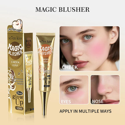 Magic Temperature-Changing Blusher Waterproof Silky Smooth Liquid Blush Pink Cheek Rouge