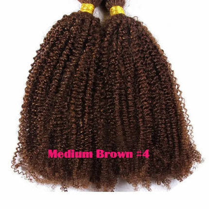 Afro Kinky Curly Brazilian Nano Ring Human Hair 100g=100 Strands 10-28" Hair Extensions Curly Human Hair Weave For Women