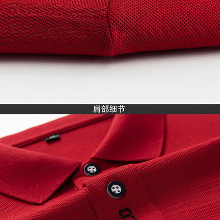 Brand Embroidered Men's Pure Cotton Popsicle Cotton Short Sleeve Polo Shirt Summer New Business Casual Breathable Men's Top 4XL