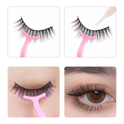 1/30pcs False Eyelashes Tweezer Auxiliary Curler Eye Lash Applicator Makeup Tools Professional Plastic Lashes Forceps Clip