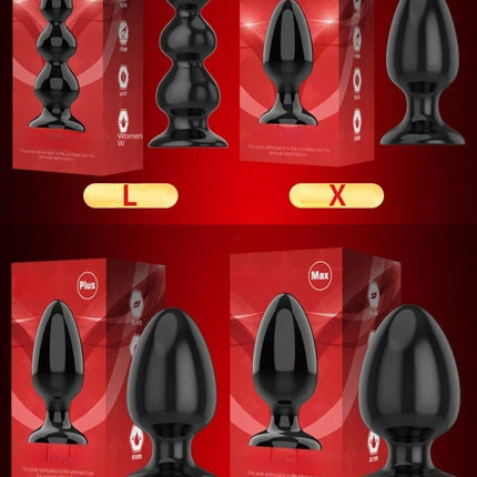 6 Sizes Anal Plug Big Buttplug Vagina Dilator G-Spot Butt Stimulator Sex Toys for Gay Couples Adult Games Women Men Masturbators