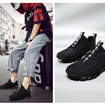 Men's Shoes Casual Sneakers Non Slip Breathable Running Shoe Mesh Tenis Outdoor Basketball Sports Tennis Shoes Zapatos De Hombre