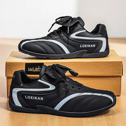 2026 Spring New Men's Fashion Striped Decorative Low-Top Sports Shoes Retro Sporty Casual Sneakers Tennis Shoes