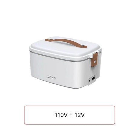 220V 110V 12V 1.8L Outdoor Electric Lunch Box Car Portable Stainless Steel Heating Box Thermal Insulation Water-Free Lunch Box