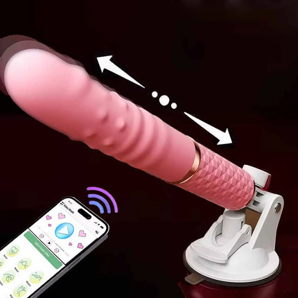 Telescopic Sex Machine Dildo Vibrator With Suction Cup Vaginal G Spot Automatic Up Down Massager Anal Plug Stimulator Sex Toys