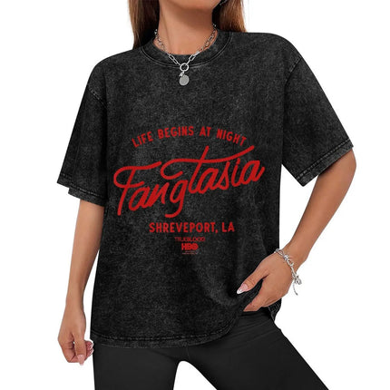 True Blood Fangtasia Club Logo T-Shirt Clothing Short sleeve tee graphic t shirts Men's t-shirt