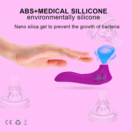 Mini Woman Clitoral G-spot Nipple Sucking Vibrator Clitoris sucker pussy dildo Stimulator Adults sex toys for couples girls 18