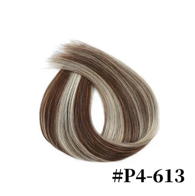 Straight Nano Ring Hair Extensions 100% Human Hair Weft Individual Strands For Natural Hair Extensions Look