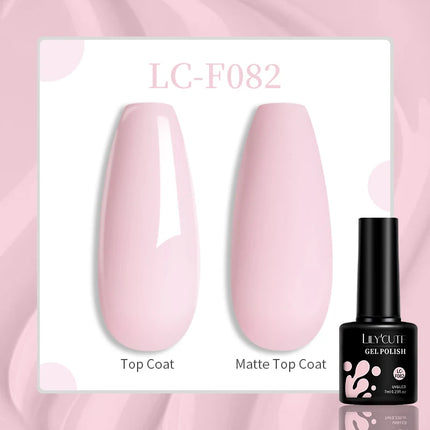 LILYCUTE 7ML Glitter Gel Nail Polish Sparkling Semi Permanent UV Gel Colorful Shinning Gel Varnish Nail Art Soak Off UV LED Gel