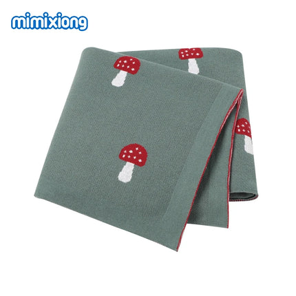 Baby Blankets Knitted Newborn Swaddle Stroller Bedding Wrap Cartoon Alpaca Infantil Boys Girls Receiving Blanket Children Quilts