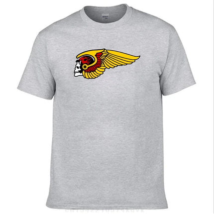 H-Helles T-Shirt Summer Popular Logo A-Angeles Y2K Casual T-Shirts Cotton Novelty T-Shirt For Men Short Sleeve Design Tops