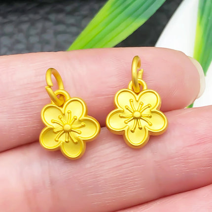 10/15pcs Antique & Sand-Gold Alloy Pendants for Wealth, Prosperity, and Good Fortune. DIY Chinese-style Charms for Bracelets