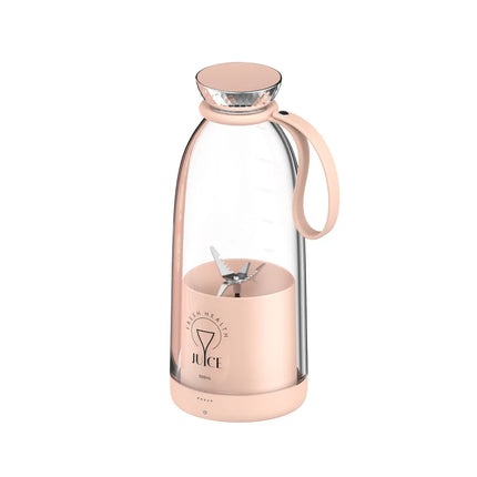 500ml Portable juicer Rechargeable Wireless Fruit Mixer Fresh Juice Bottle Blender 6 Blades Food Milkshake Ice Crush Cup 2400mAh