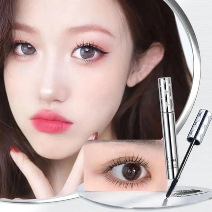 Silk Fiber Matte Mascara Makeup Waterproof Fast Dry Brown Black Ultra-Fine Brush Lengthens Eyelashes Curling Mascara Makeup New
