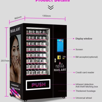 Customized Affordable Fully Automatic Eyelash Vending Machine for Girls' False Lashes, Wigs, Lipstick, Facial Masks