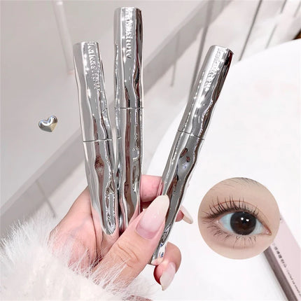 Silver Silk Fiber Matte Mascara Makeup Ultra-Fine Brush Lengthens Eyelashes Waterproof Fast Dry Eyelash Extension Mascara Makeup