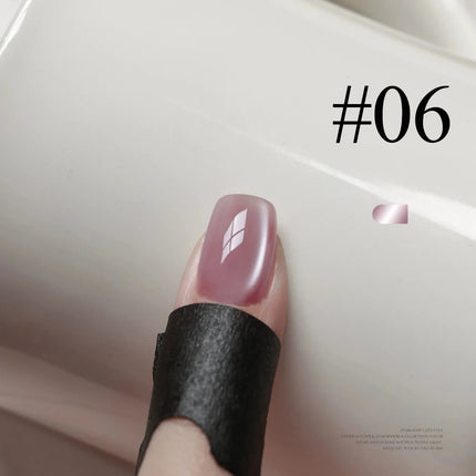 WS 10ML Silk Nude Crystal Cat Eye Gel Polish Magnetic Nail Polish Holographic Pink Cat Eye Gel Nail Polish Gel Gel Varnish