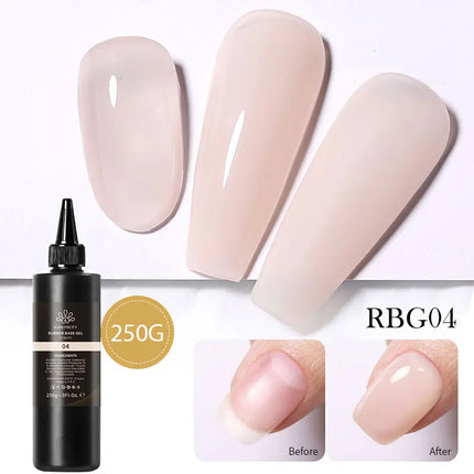 BORN PRETTY 250g Super Strong Nail Glue For False Nail Tips Press On Nails Refilled Package Base Gel Top Coat Matte Top Coat