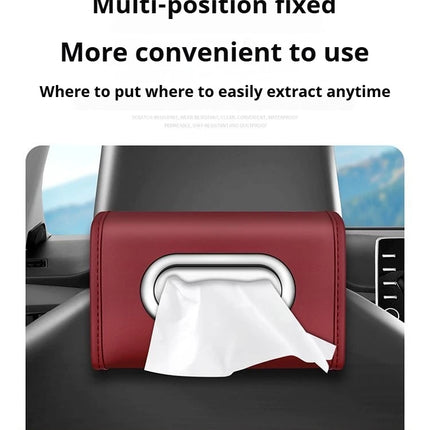 Car tissue box, fashionable leather multi-functional tissue box For Volkswagen VW GTI Passat Polo Golf 3 Jetta Tiguan Touran