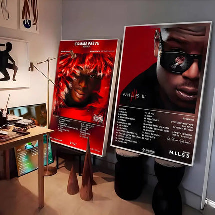 French Singer Rapper N-ninho Poster High Quality Dorm Living Room Aesthetic Wall Decoration Painting Stickers Gift