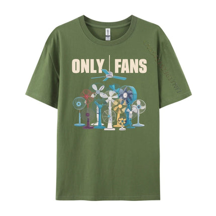 Only Fans Mens Clothing Plus Size Men's Fashion Short Sleeve Clothing Print Cotton Tee Shirts