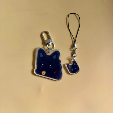 2pcs/set Ateez Aniteez Cartoon Character Keychain Keyring Phone Cute Strap Pendant Hongjoong Yunho Yeosang San Accessories