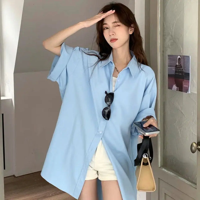 XEJ Elegant and Youthful Women's Blouses Oversize Shirts Women's Summer Clothing Spring 2022 Short-Sleeve Youth Blouses