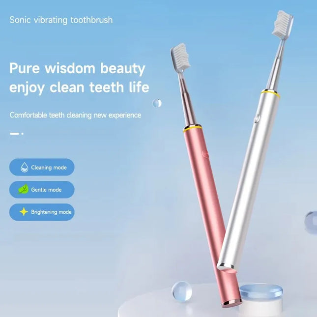 Electric Toothbrush Slim Mental Brush Body Specially for Women Pure Wisdom Beauty Soft DuPont Bristle