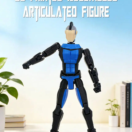3d Printed Blue-Masked Invincible T13 Dummy13 Multi-Jointed Movable 3d Printed Shapeshift Toys Action Figure Custom Toy