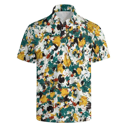 Retro Funny 3d Printed Butt Polo Shirt For Men Summer Personality Oversized Short Sleeve Tee Shirts Tops Casual Male Clothing