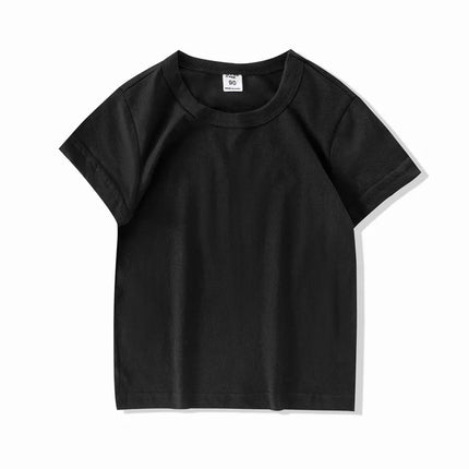 Autumn Spring Cotton Children T-shirt Boys Girls Tees Long Sleeve White Shirt Kids Tops Baby Clothes Solid Black Blue Yellow